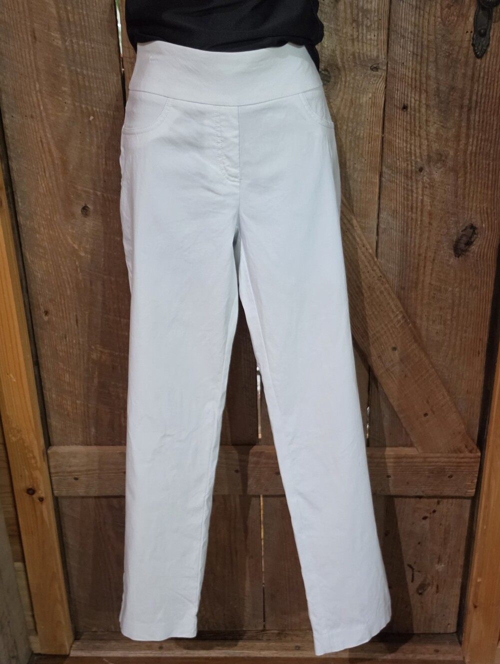 Women's Size 8 Ruby Road Pants White Dress Ankle Length EUC